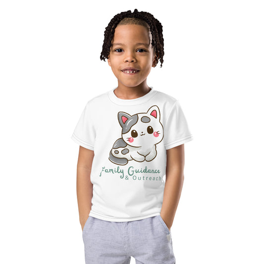 Little Kids crew Kitty Cat t-shirt